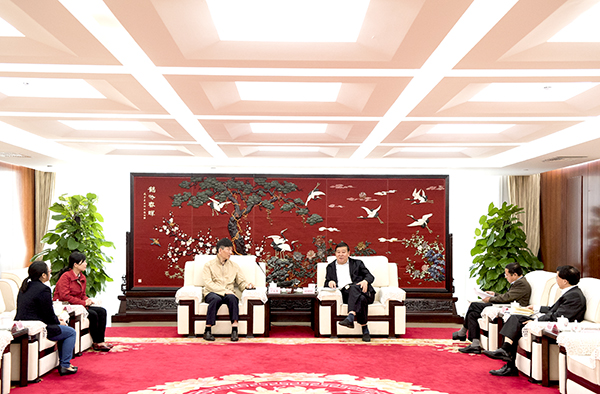 Zhao Jianguo met with Ding Yuanlong, deputy secretary-general of the China-ASEAN Business and Investment Summit Secretariat-1