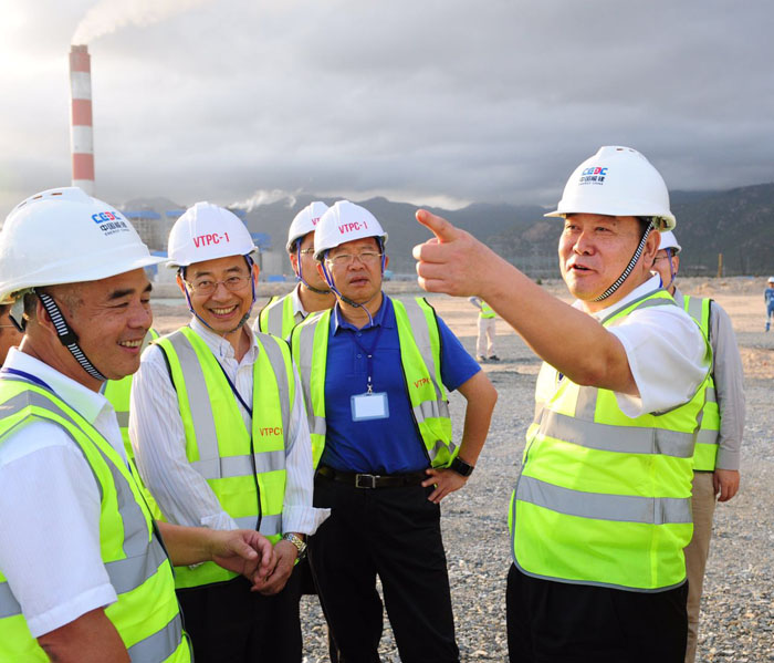 CSG Chairman Zhao Jianguo visited the BOT project of Vinh Tan 1 thermal power plant in Vietnam-1