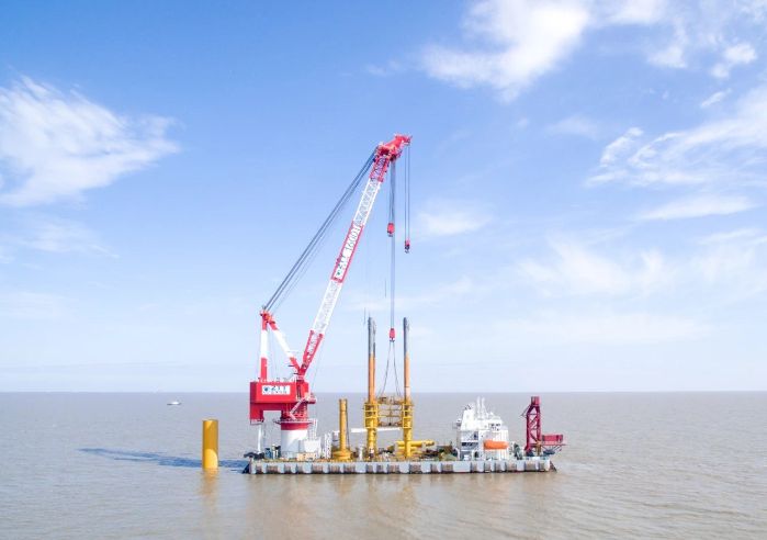 CTG Renewables finishes 14th single-pile foundation for Jiangsu offshore wind farm-1